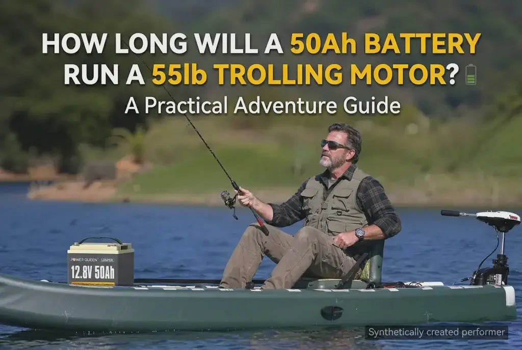 How Long Will a 50Ah Battery Run a 55lb Trolling Motor?
