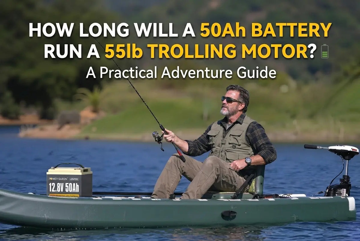 How Long Will a 50Ah Battery Run a 55lb Trolling Motor?
