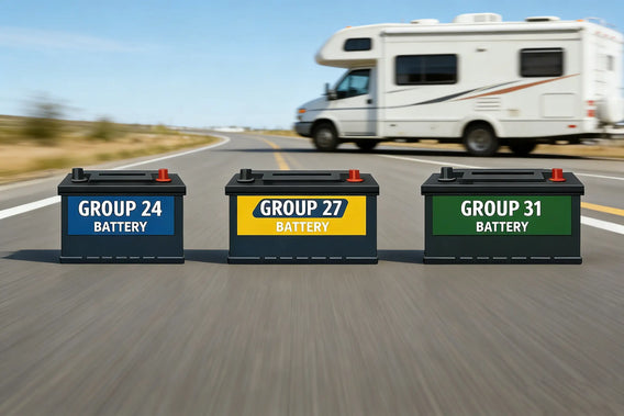 RV Battery Size Chart Guide: Group 24 vs 27 vs 31