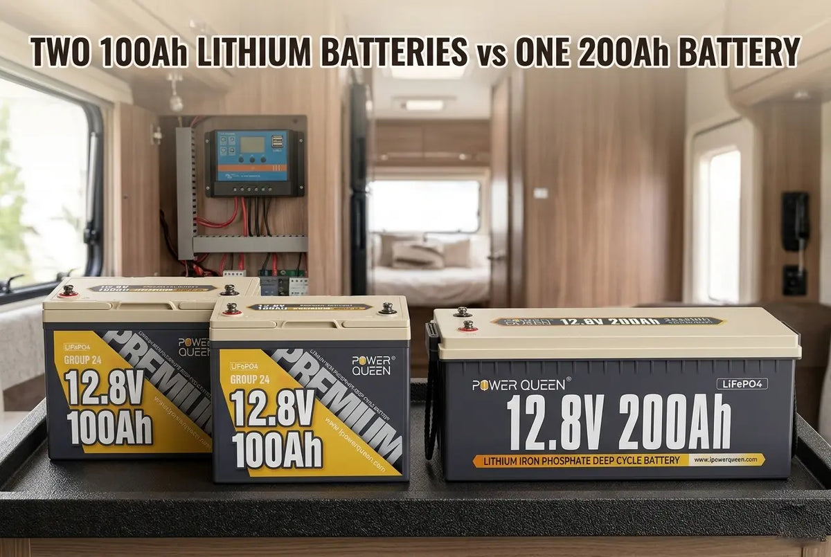 Two 100Ah Lithium Batteries vs One 200Ah Battery: How to Choose?
