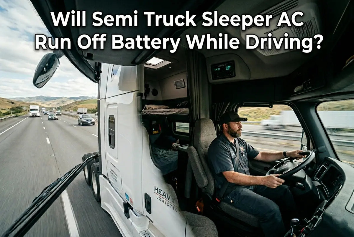 Will Semi Truck Sleeper AC Run Off Battery While Driving?