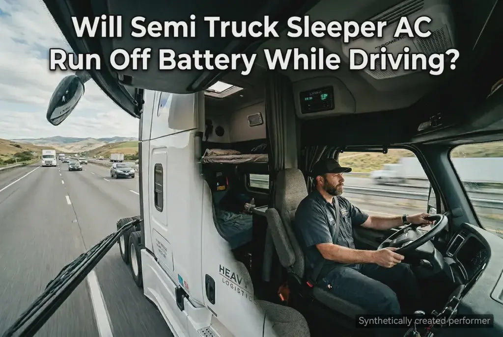 Will Semi Truck Sleeper AC Run Off Battery While Driving?