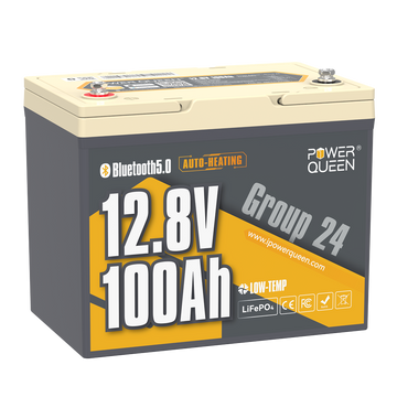 12V 100Ah Dual-Mode Self Heating Group24 LiFePO4 Battery