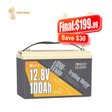 Power Queen 12V 100Ah Low-Temp Deep Cycle Lithium Battery