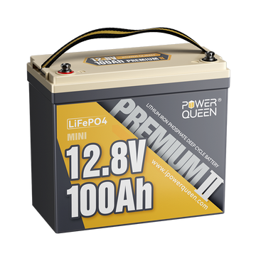 Power Queen 12V 100Ah Mini Deep Cycle Lithium Battery