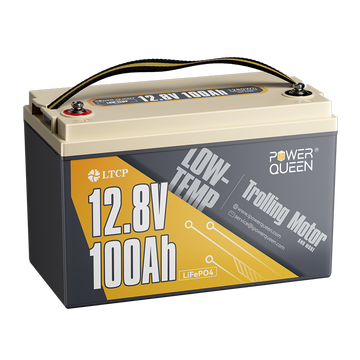Power Queen 12V 100Ah Low-Temp Deep Cycle Lithium Battery