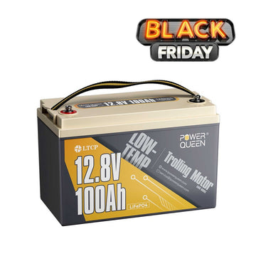 🖤Subscribe Price: $174🖤Power Queen 12V 100Ah Low-Temp Deep Cycle Lithium Battery