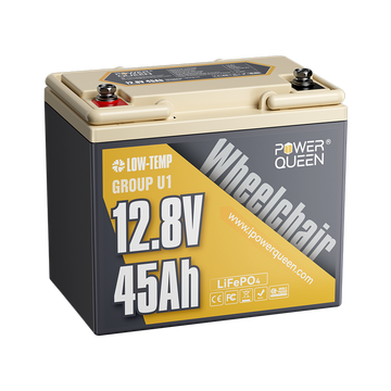 Power Queen 12V 45Ah Group U1 Lithium Battery