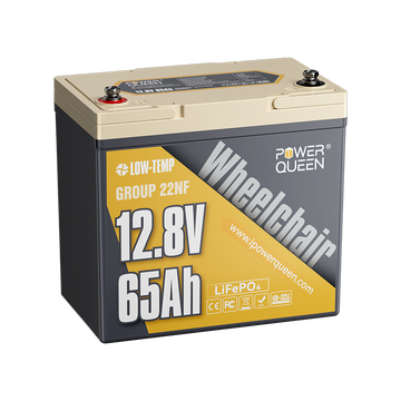 Power Queen 12V 65Ah 22NF Lithium Battery