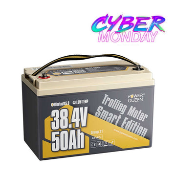 Power Queen 36V 50Ah Smart Deep Cycle Lithium Battery