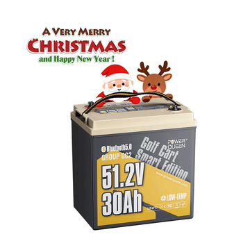 Power Queen 48V (51.2V) 30Ah GC2 Golf Cart Smart Lithium Battery