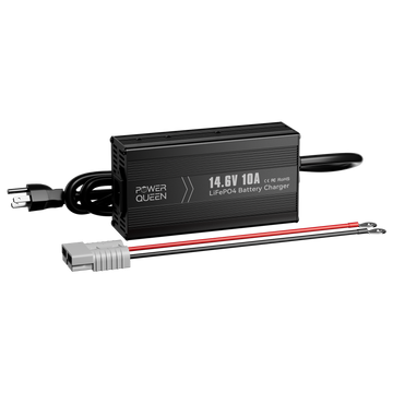 Power Queen 12V (14.6V) 10A LiFePO4 Battery Charger For 12V LiFePO4 Lithium Battery - Power Queen US