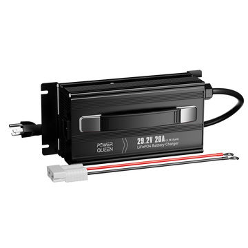 Power Queen 29.2V 20Amp Lithium LiFePO4 Battery Charger Power Queen