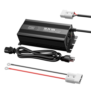Power Queen 29.2V 20A Lithium LiFePO4 Battery Charger– lithium batteries