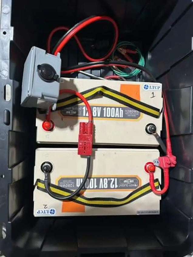 power queen 12v 100ah batteries with lithium battery charger