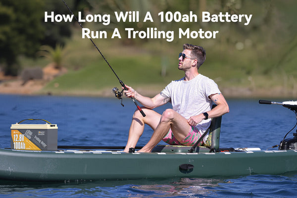How Long Will A 100ah Battery Run A Trolling Motor?