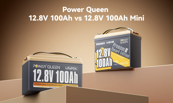 Power Queen 12.8V 100Ah vs 12.8V 100Ah Mini