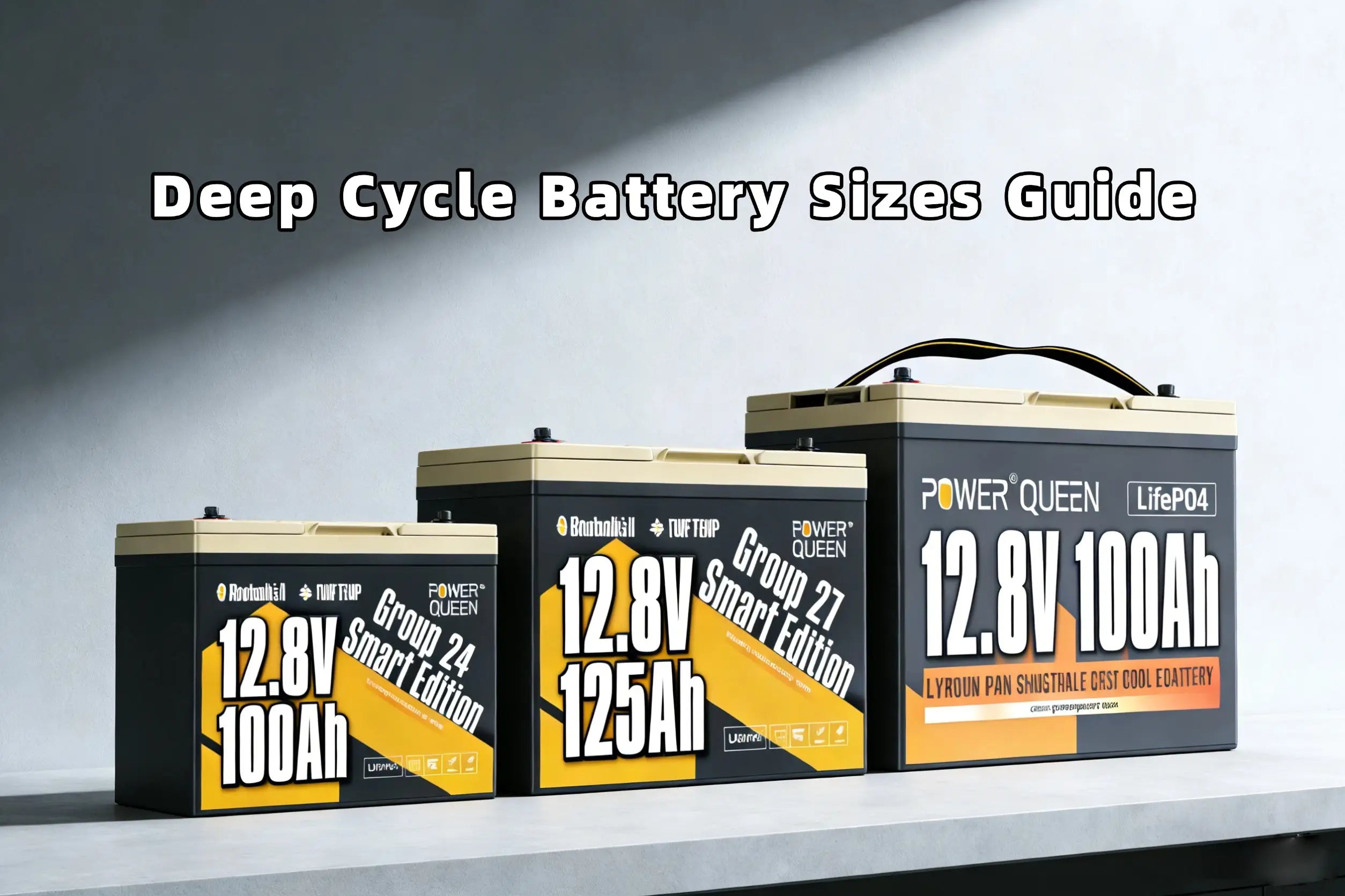 Deep Cycle Battery Sizes Guide BCI Group 24, 27 & 31 Size Chart