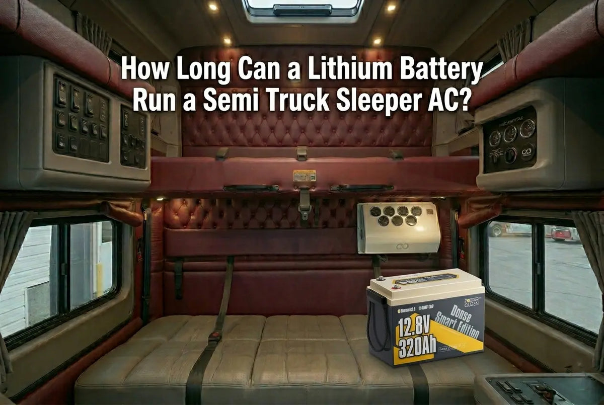 How Long Can a Lithium Battery Run a Semi Truck Sleeper AC?
