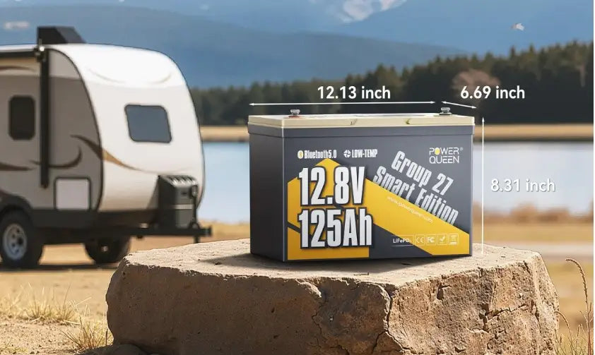 Power Queen 12V 125Ah Group27 Smart LiFePO₄ Battery Reaches Record Sales Growth