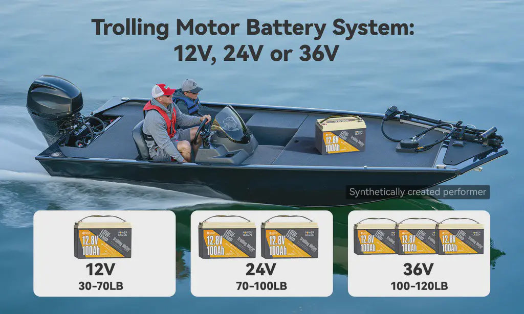[Full Guide] Trolling Motor Battery System: 12V, 24V, or 36V?