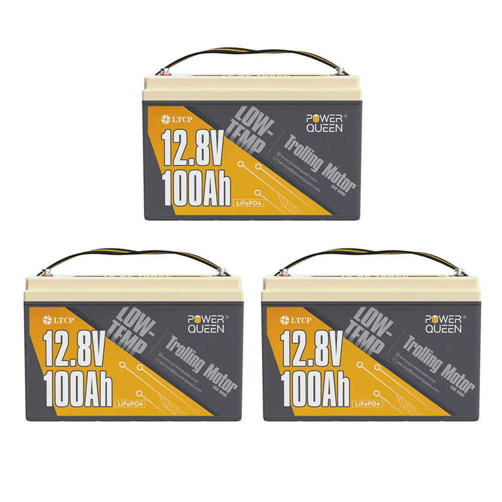 ⚡[Final $189]⚡Power Queen 12V 100Ah Low - Temp Deep Cycle Lithium Battery - Power Queen US