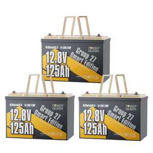 Power Queen 12V 125Ah Group27 Smart Deep Cycle Lithium Battery - Power Queen US