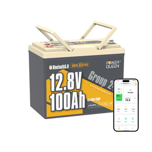 12V 100Ah Dual-Mode Self Heating Group24 LiFePO4 Battery with Bluetooth feature