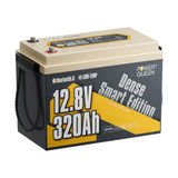 Power Queen One units of 12V 320Ah lithium LiFePO4 battery shown together for increased energy storage capacity.