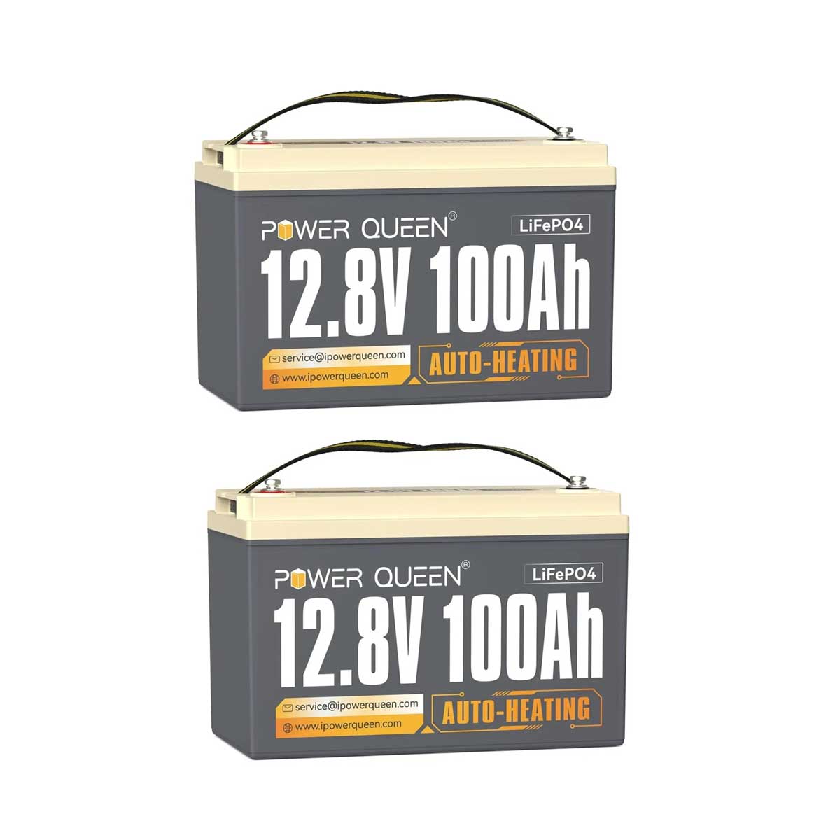 Power Queen 12V 100Ah Self-Heating Deep Cycle Lithium Battery