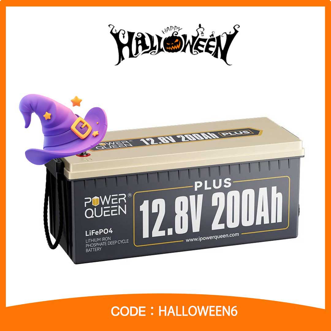 12v200ahplus_Power Queen lithium batteries Halloween Main Product Image