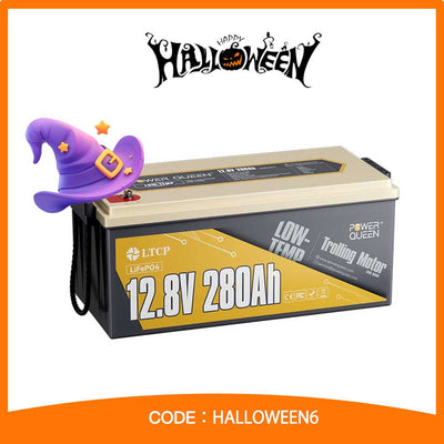 12v280ahtm _Power Queen lithium batteries Halloween Main Product Image