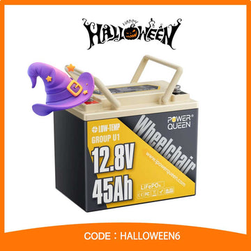 12v45ah-Power Queen lithium batteries Halloween Main Product Image