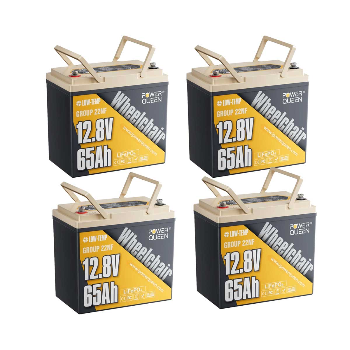 Power Queen 12V 65Ah Trolling Motor LiFePO4 battery