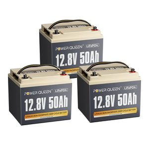 Power Queen 12V 50Ah Deep Cycle Lithium Battery