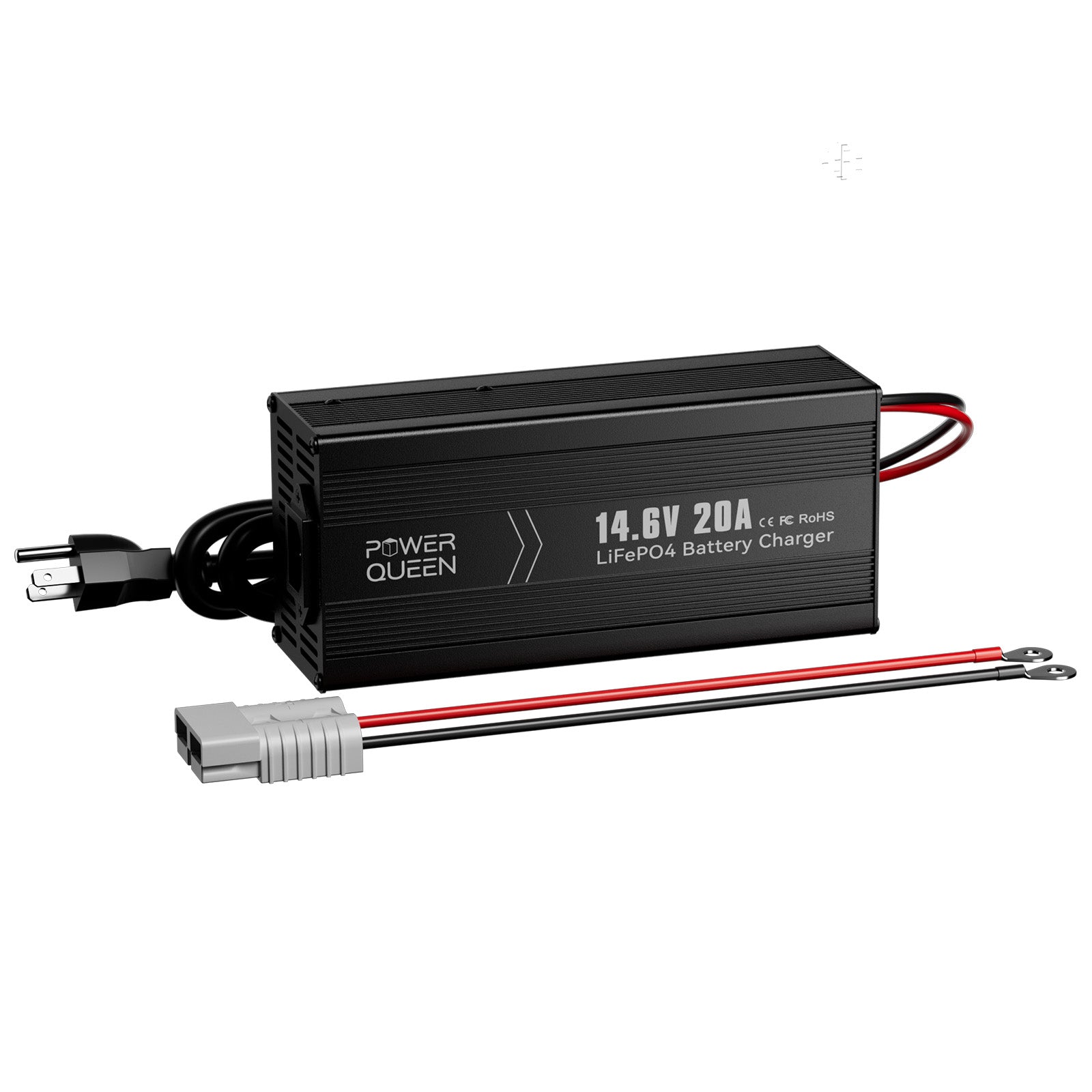 [Like New] Power Queen 14.6V 20A LiFePO4 Battery Charger For 12V LiFePO4 Lithium Battery