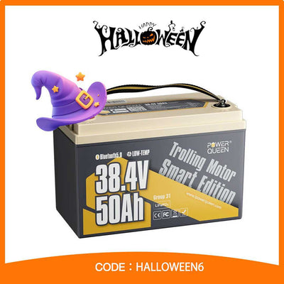 Power Queen 36V 50Ah Smart Deep Cycle Lithium Battery