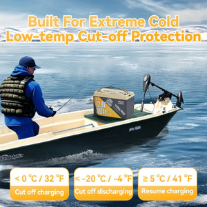 [Used - Very - Good] Power Queen 12V 100Ah Low - Temp Deep Cycle Lithium Battery - Power Queen US