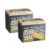 Power Queen 24V 50Ah Smart Deep Cycle Lithium Battery