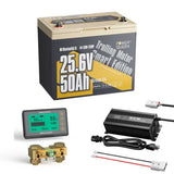 Power Queen 24V 50Ah Smart Deep Cycle Lithium Battery