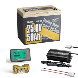 Power Queen 24V 50Ah Smart Deep Cycle Lithium Battery