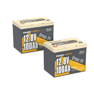 2 pack 12V 100Ah Dual-Mode Self Heating Group24 LiFePO4 Battery