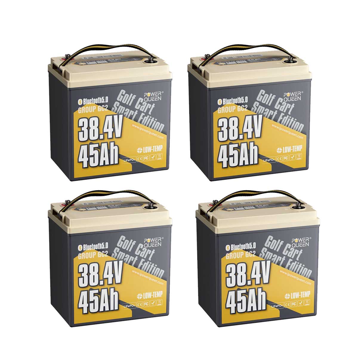 Power Queen 36V 45Ah Golf Cart Smart GC2 Lithium Battery