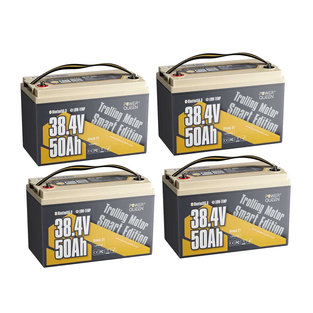 Power Queen 36V 50Ah Smart Deep Cycle Lithium Battery