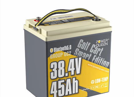 38.4V 45Ah Golf Cart Smart GC2 Lithium Battery Power Queen US