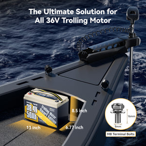 Power Queen 36V 50Ah Smart Deep Cycle Lithium Battery