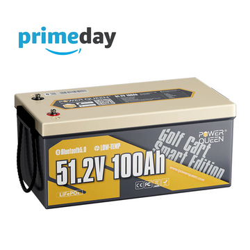 Power Queen 48V (51.2V) 100Ah GC8 Golf Cart Smart Lithium Battery