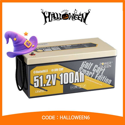 48v100ah_Power Queen lithium batteries Halloween Main Product Image