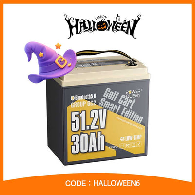 Power Queen 48V (51.2V) 30Ah GC2 Golf Cart Smart Lithium Battery