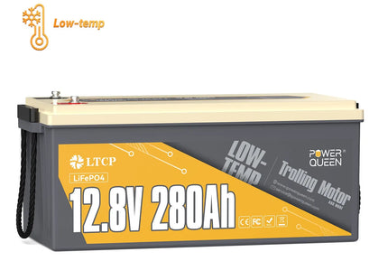[5% OFF Only $503] Power Queen 12V 280Ah Low-Temp Deep Cycle Lithium Battery Power Queen